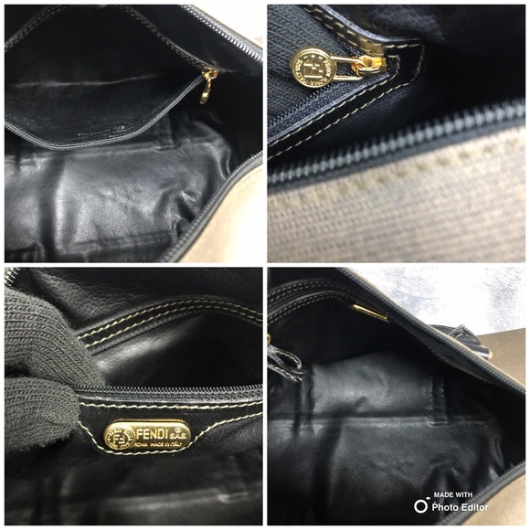 FENDI VINTAGE BOSTON DUFFLE BAG LOCK & KEY FINAL SALE - Picture 8 of 8